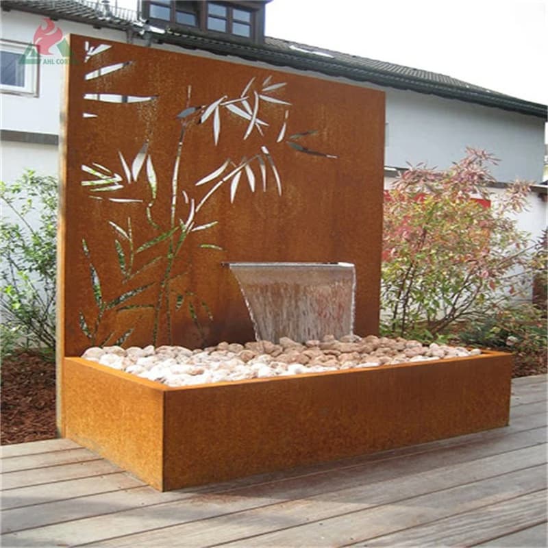 <h3>Corten Steel Round Water Table by Adezz | FloraSelect</h3>
